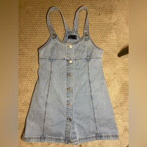 99% cotton denim dress. ASOS brand, light blue denim.